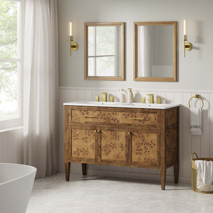 Elysian 48" Wood Double Sink Bathroom Vanity by Modway - EEI-6456
