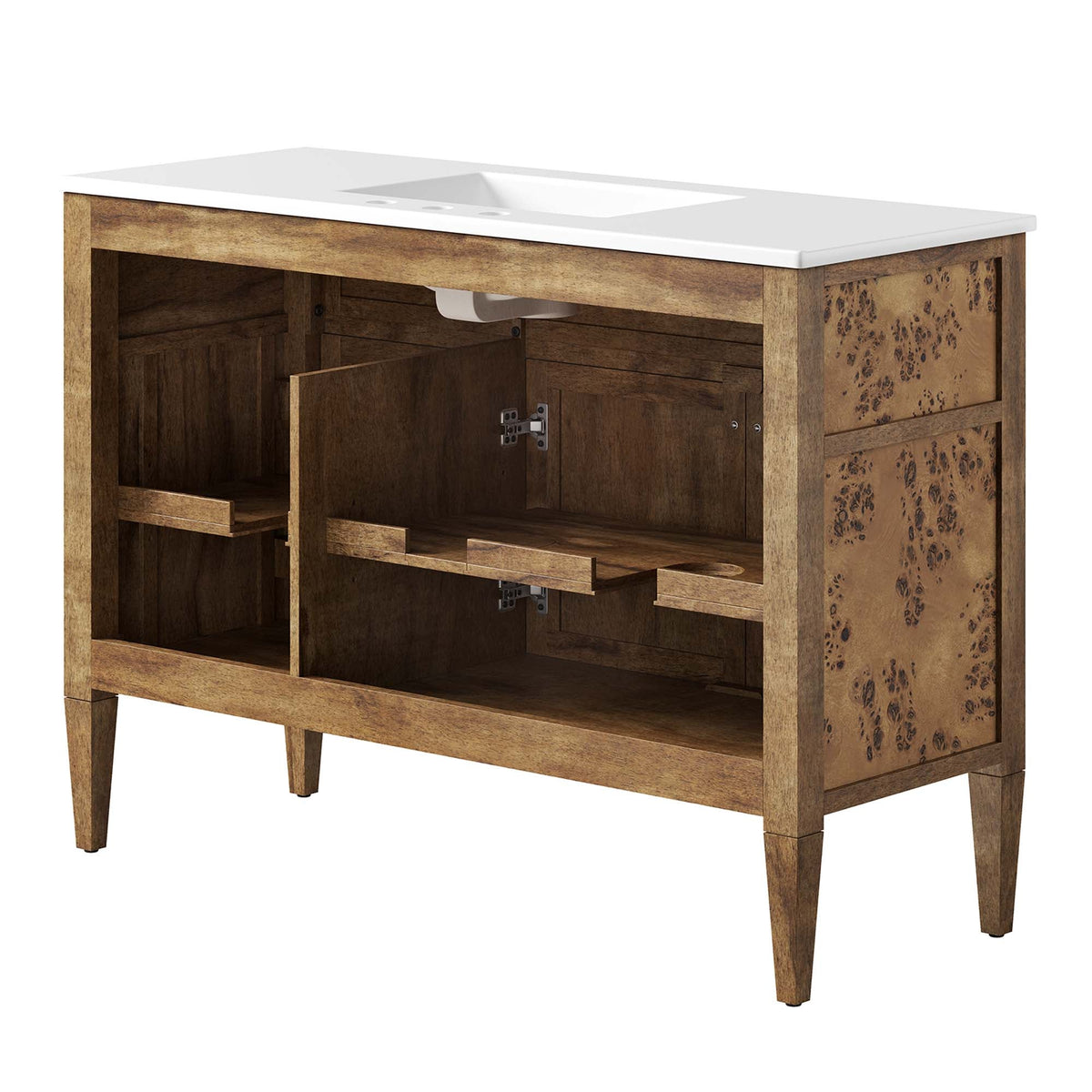 Elysian 48" Wood Double Sink Bathroom Vanity by Modway - EEI-6456