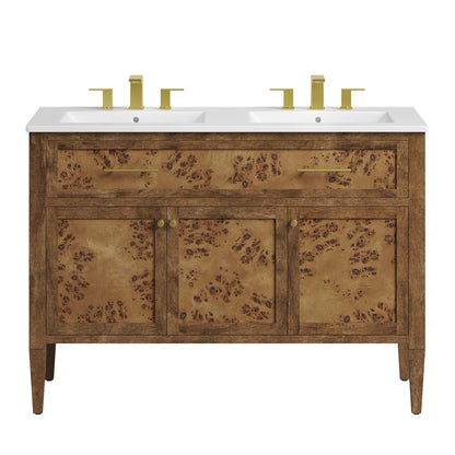 Elysian 48" Wood Double Sink Bathroom Vanity by Modway - EEI-6456