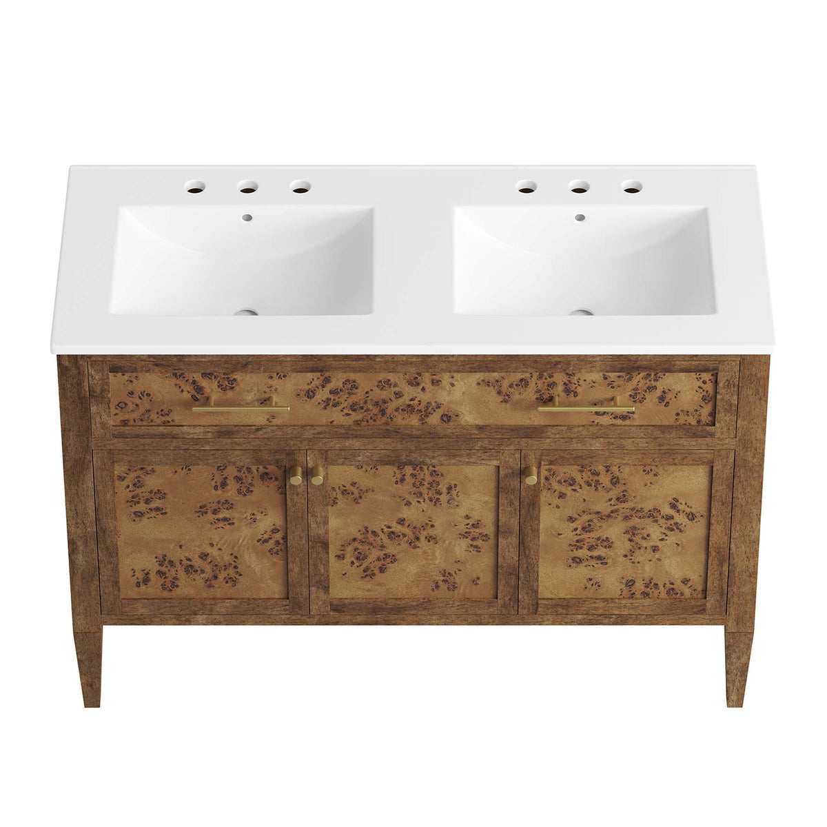 Elysian 48" Wood Double Sink Bathroom Vanity by Modway - EEI-6456