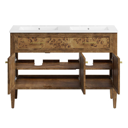 Elysian 48" Wood Double Sink Bathroom Vanity by Modway - EEI-6456