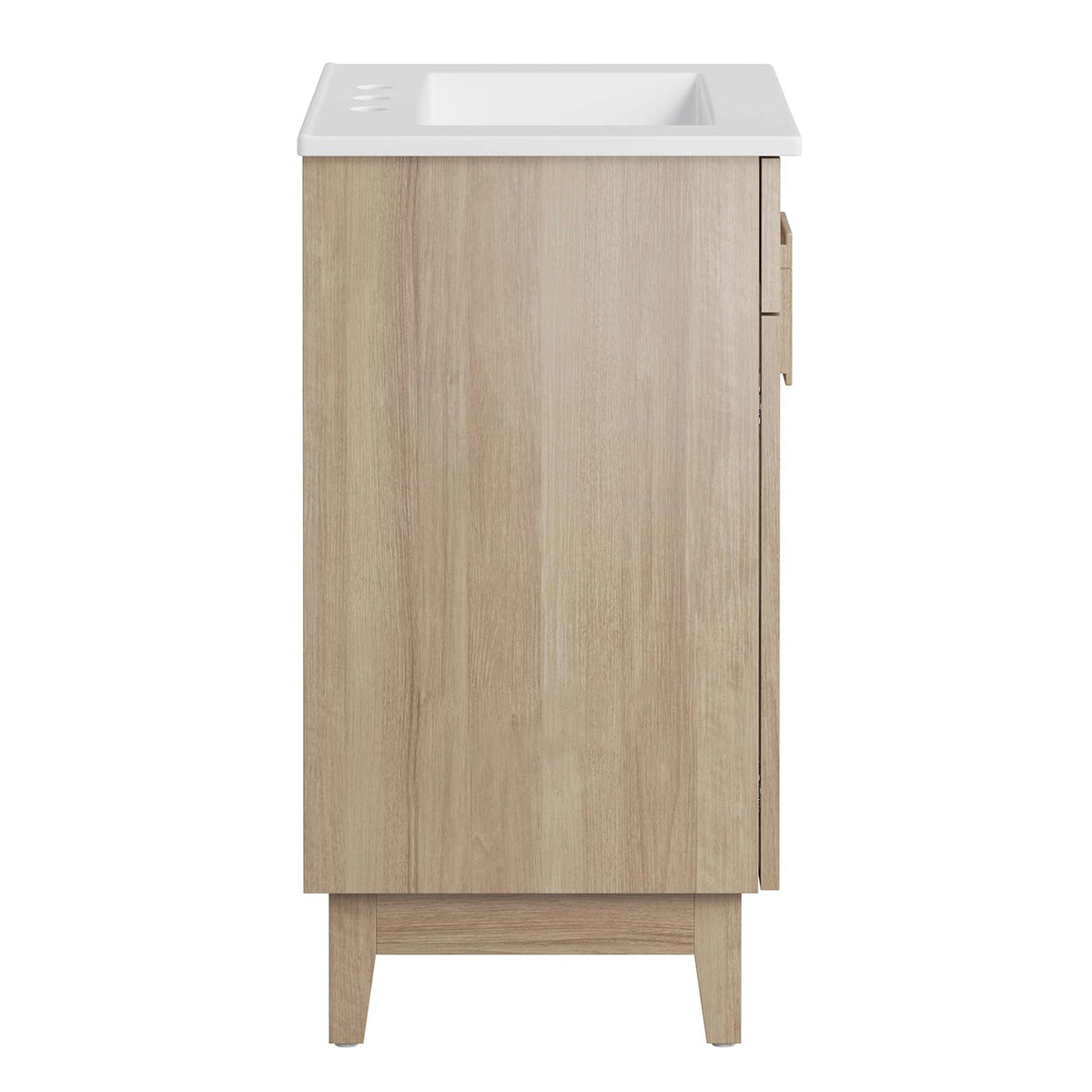 Miles 24" Bathroom Vanity by Modway - White Oak / White Walnut