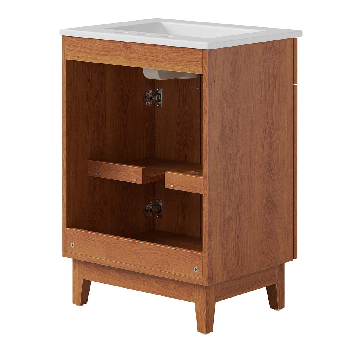 Miles 24" Bathroom Vanity by Modway - White Oak / White Walnut