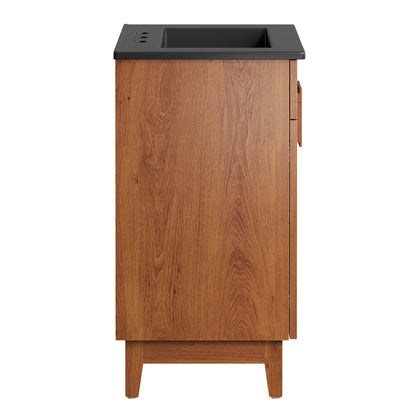Miles 24" Bathroom Vanity by Modway - Black Oak / Black Walnut