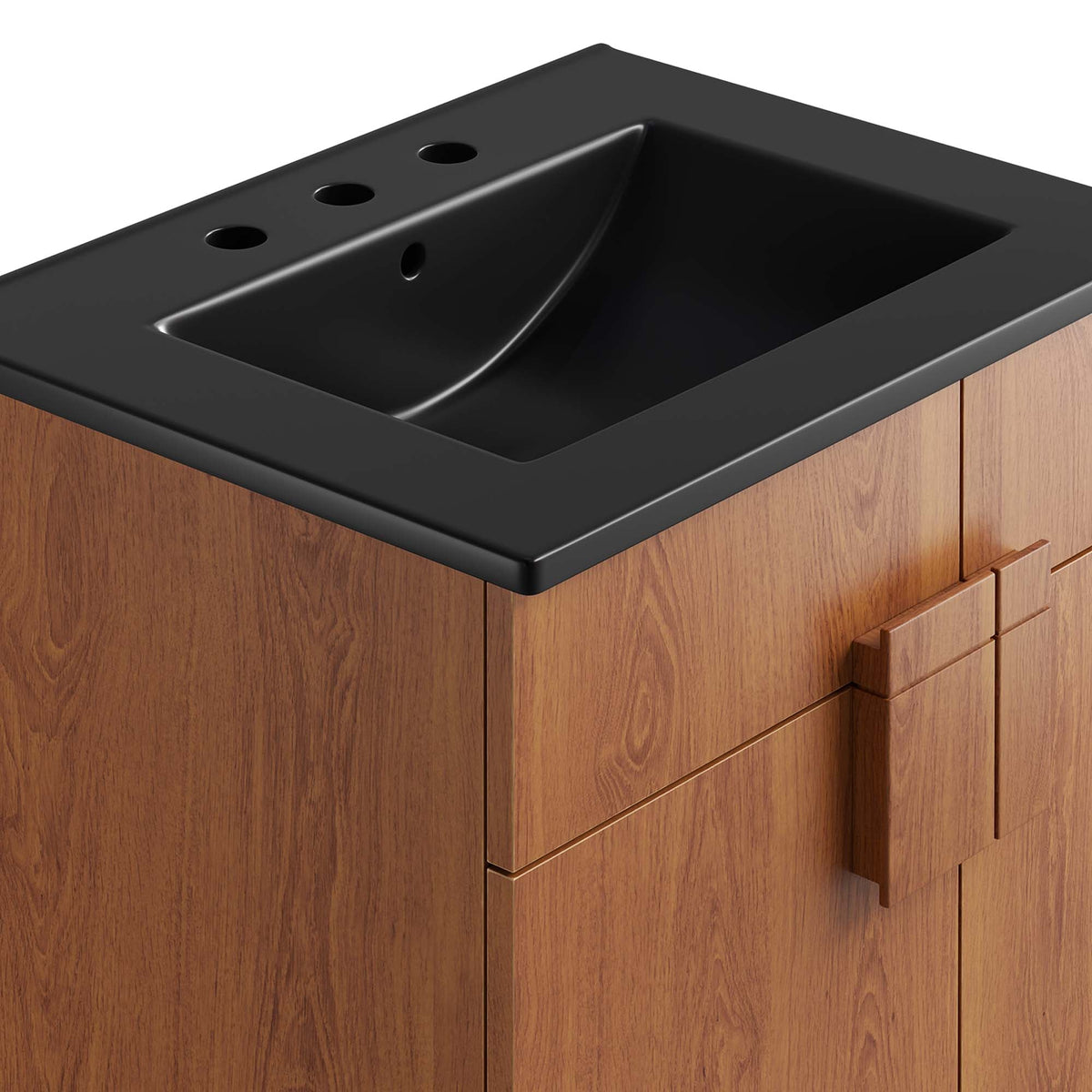 Miles 24" Bathroom Vanity by Modway - Black Oak / Black Walnut