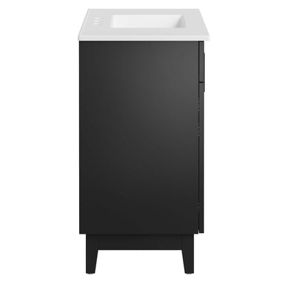Miles 36" Bathroom Vanity by Modway - White Black / White Oak / White Walnut