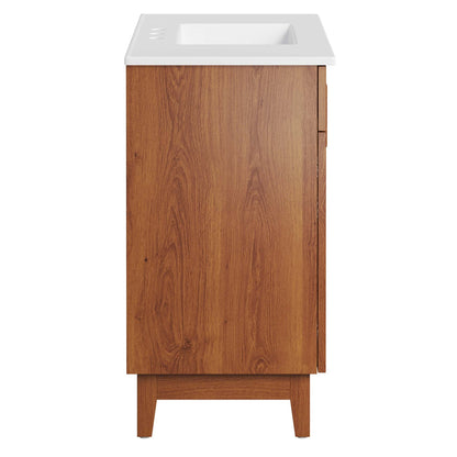 Miles 36" Bathroom Vanity by Modway - White Black / White Oak / White Walnut