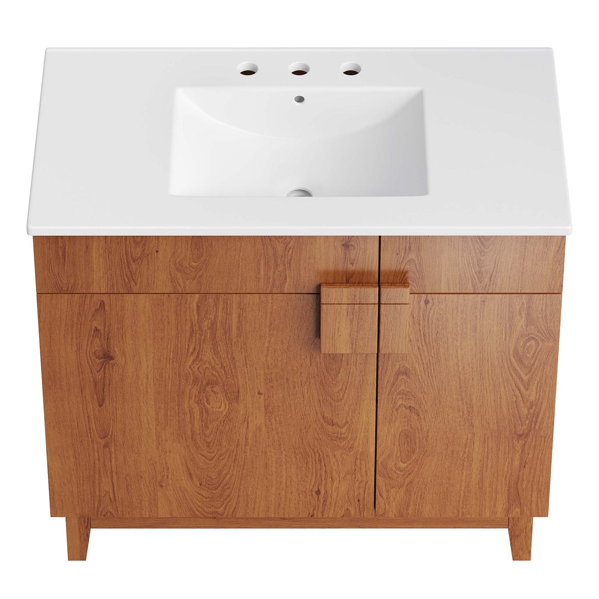 Miles 36" Bathroom Vanity by Modway - White Black / White Oak / White Walnut
