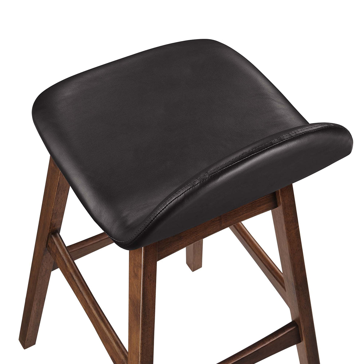 Juno Wood Bar Stool Set of 2 by Modway - Brown