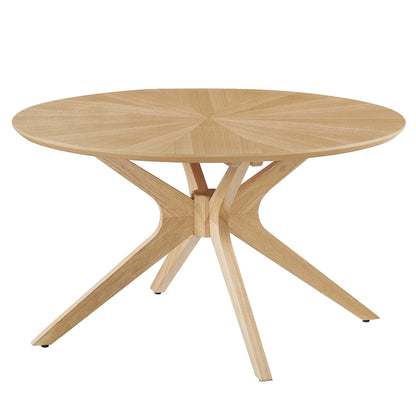 Crossroads Round Wood Coffee Table by Modway