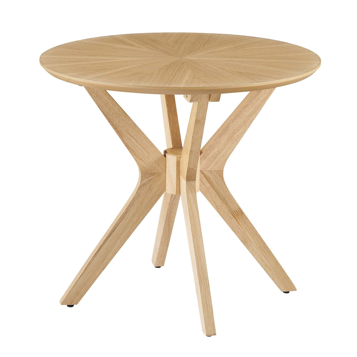 Crossroads 24" Round Wood Side Table by Modway