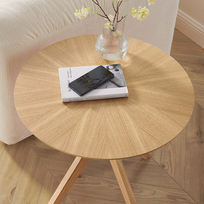 Crossroads 24" Round Wood Side Table by Modway