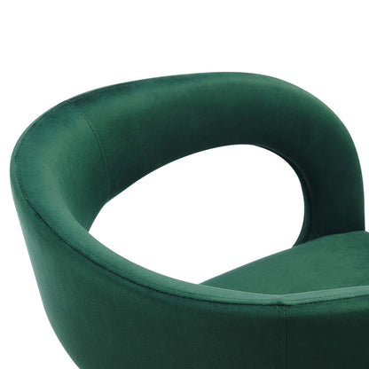 Pinnacle Performance Velvet Dining Chair Set of Two by Modway