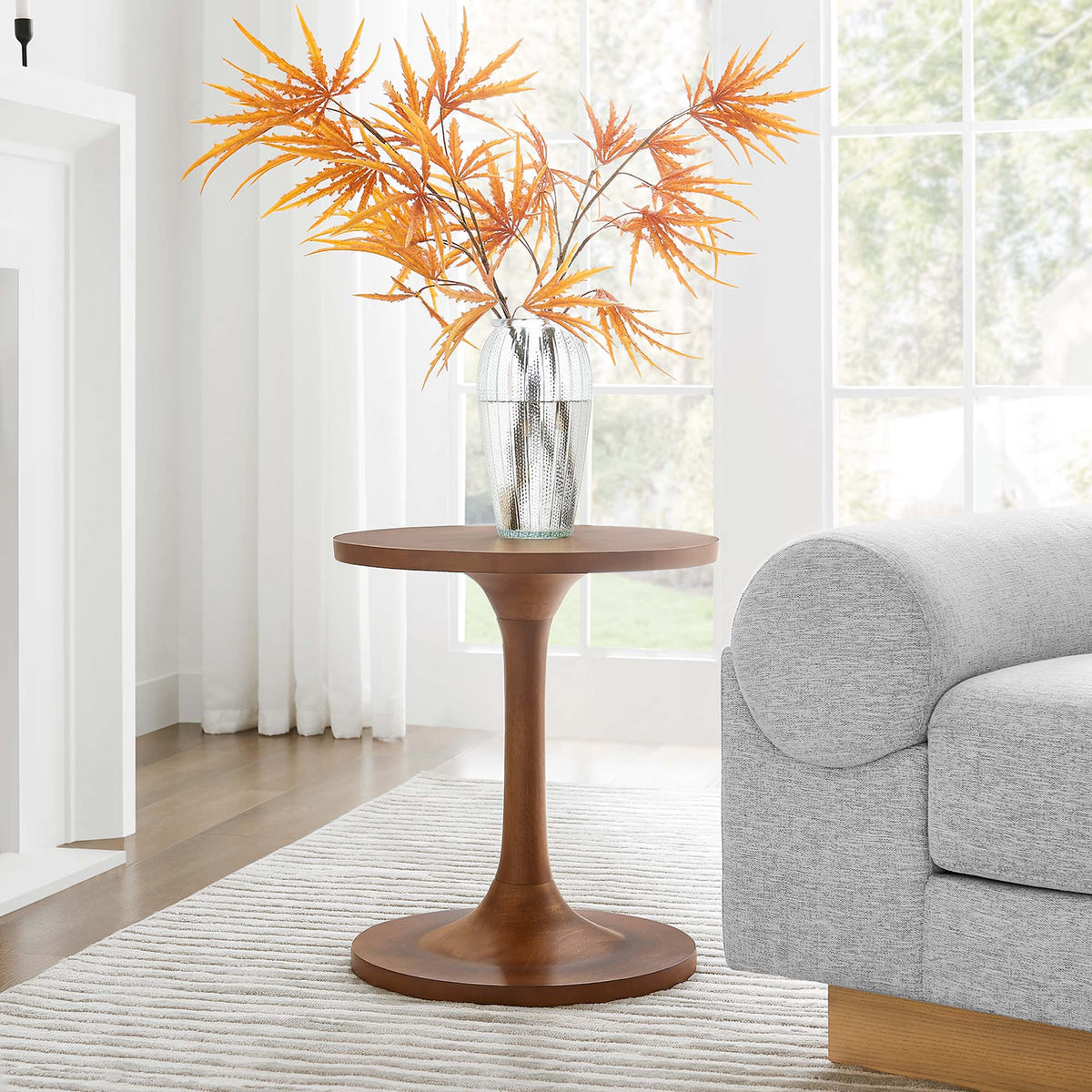 Lina Round Wood Side Table by Modway