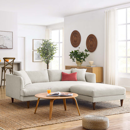 Zoya Down Filled Overstuffed Sofa and Ottoman Set by Modway