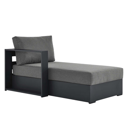 Tahoe Outdoor Patio Powder-Coated Aluminum Left-Facing Chaise Lounge