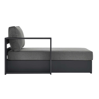 Tahoe Outdoor Patio Powder-Coated Aluminum Left-Facing Chaise Lounge