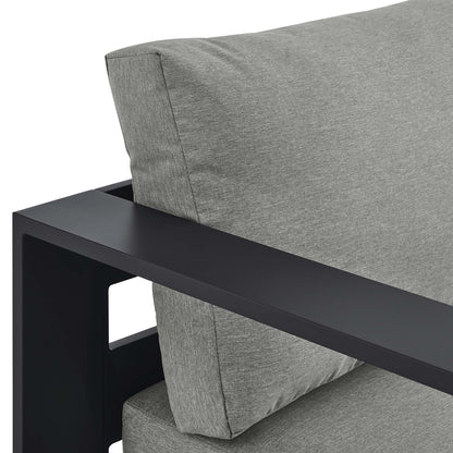 Tahoe Outdoor Patio Powder-Coated Aluminum Left-Facing Chaise Lounge