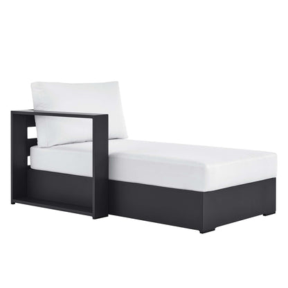 Tahoe Outdoor Patio Powder-Coated Aluminum Left-Facing Chaise Lounge