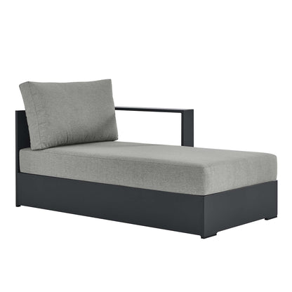 Tahoe Outdoor Patio Powder-Coated Aluminum Right-Facing Chaise Lounge