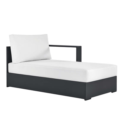 Tahoe Outdoor Patio Powder-Coated Aluminum Right-Facing Chaise Lounge