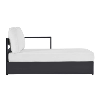 Tahoe Outdoor Patio Powder-Coated Aluminum Right-Facing Chaise Lounge