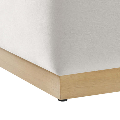 Tilden 17" Square Performance Velvet Upholstered Ottoman by Modway