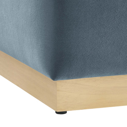 Tilden 17" Square Performance Velvet Upholstered Ottoman by Modway