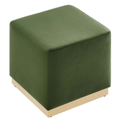 Tilden 17" Square Performance Velvet Upholstered Ottoman by Modway
