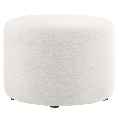 Callum Large 23" Round Woven Heathered Fabric Upholstered Ottoman by Modway