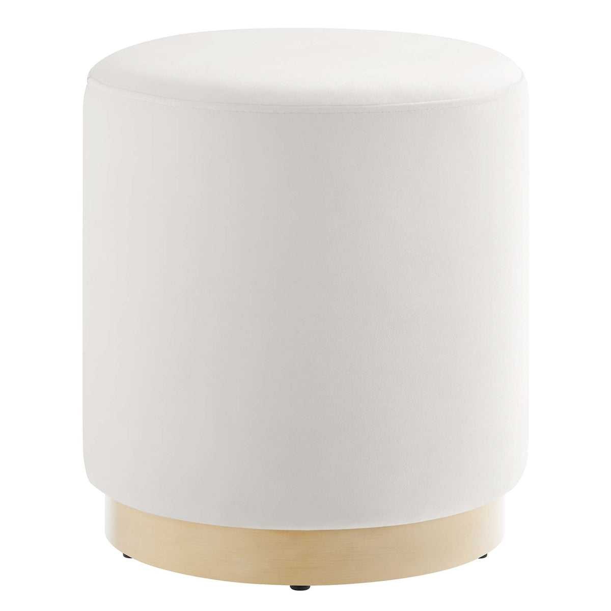 Tilden 16" Round Performance Velvet Upholstered Ottoman by Modway