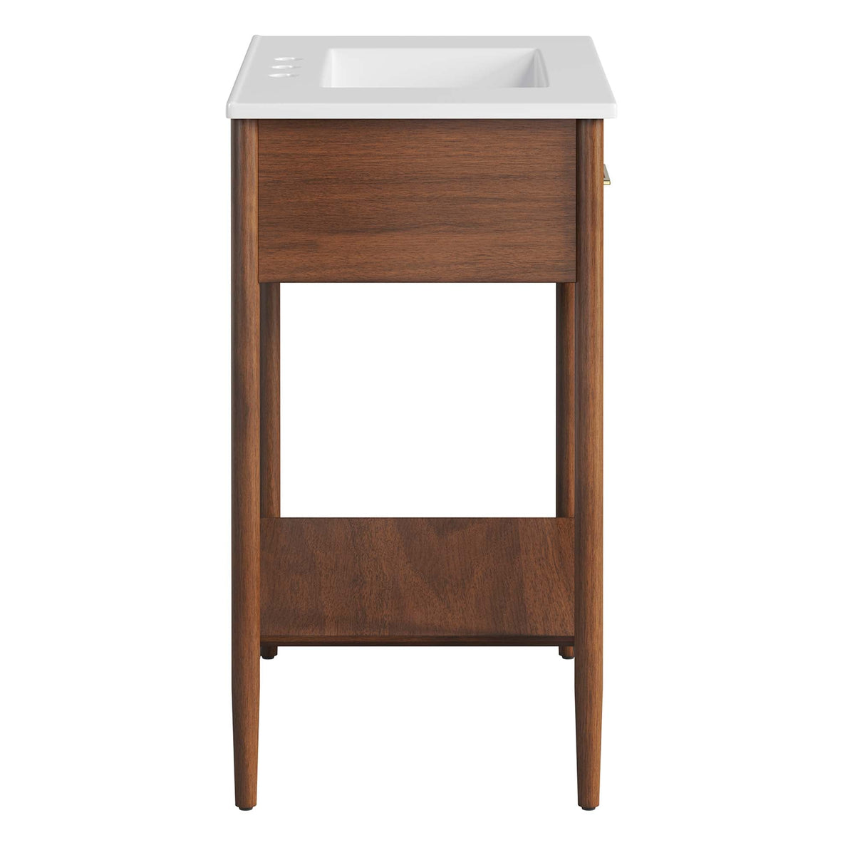 Zaire 30" Bathroom Vanity by Modway - Natural White / Walnut White