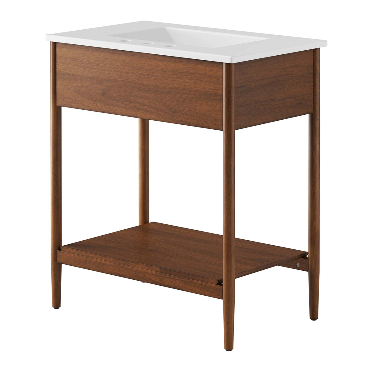Zaire 30" Bathroom Vanity by Modway - Natural White / Walnut White