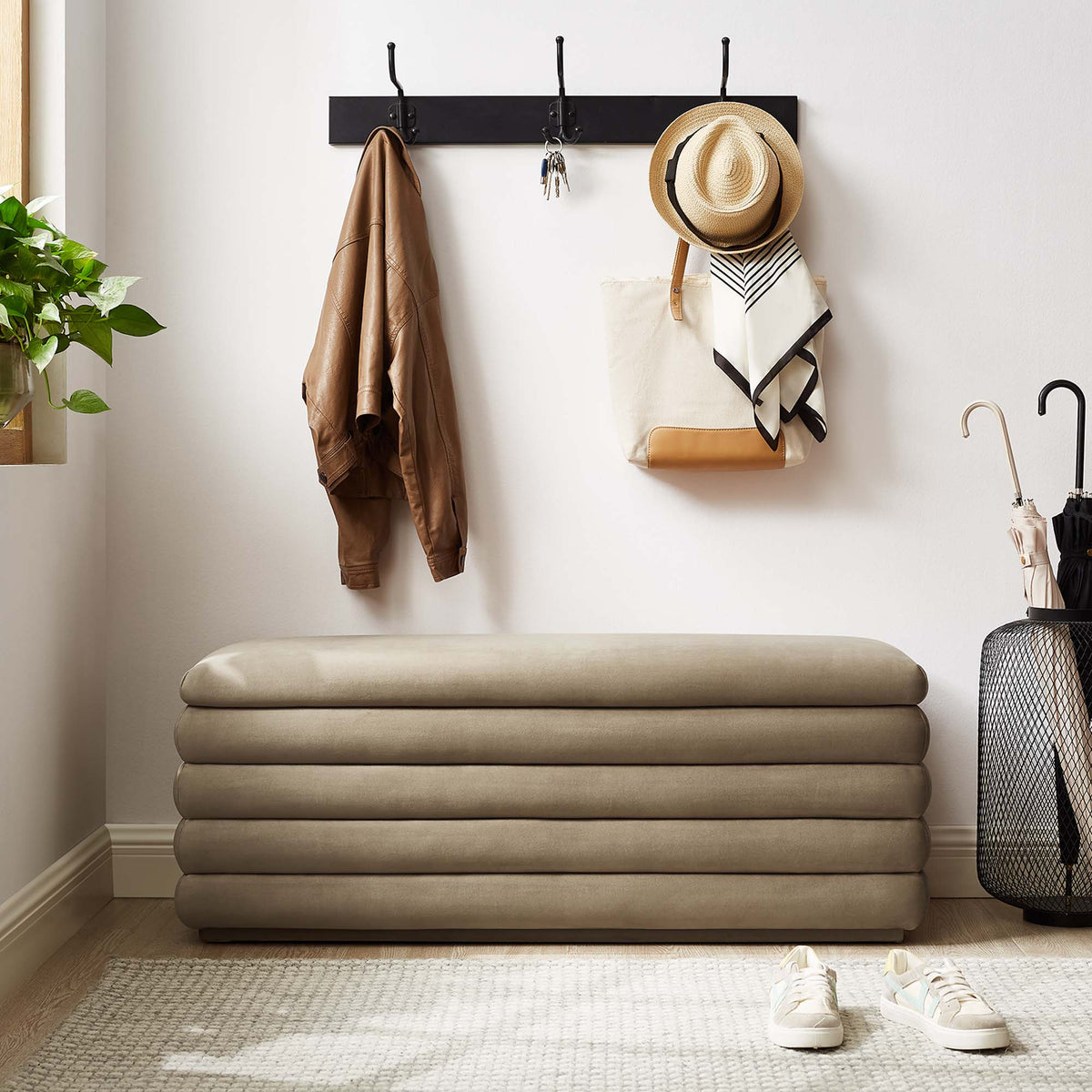 Mezzo Upholstered Performance Velvet Storage Bench by Modway