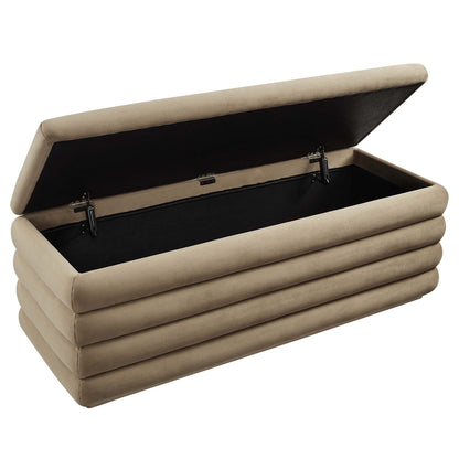 Mezzo Upholstered Performance Velvet Storage Bench by Modway