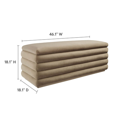 Mezzo Upholstered Performance Velvet Storage Bench by Modway
