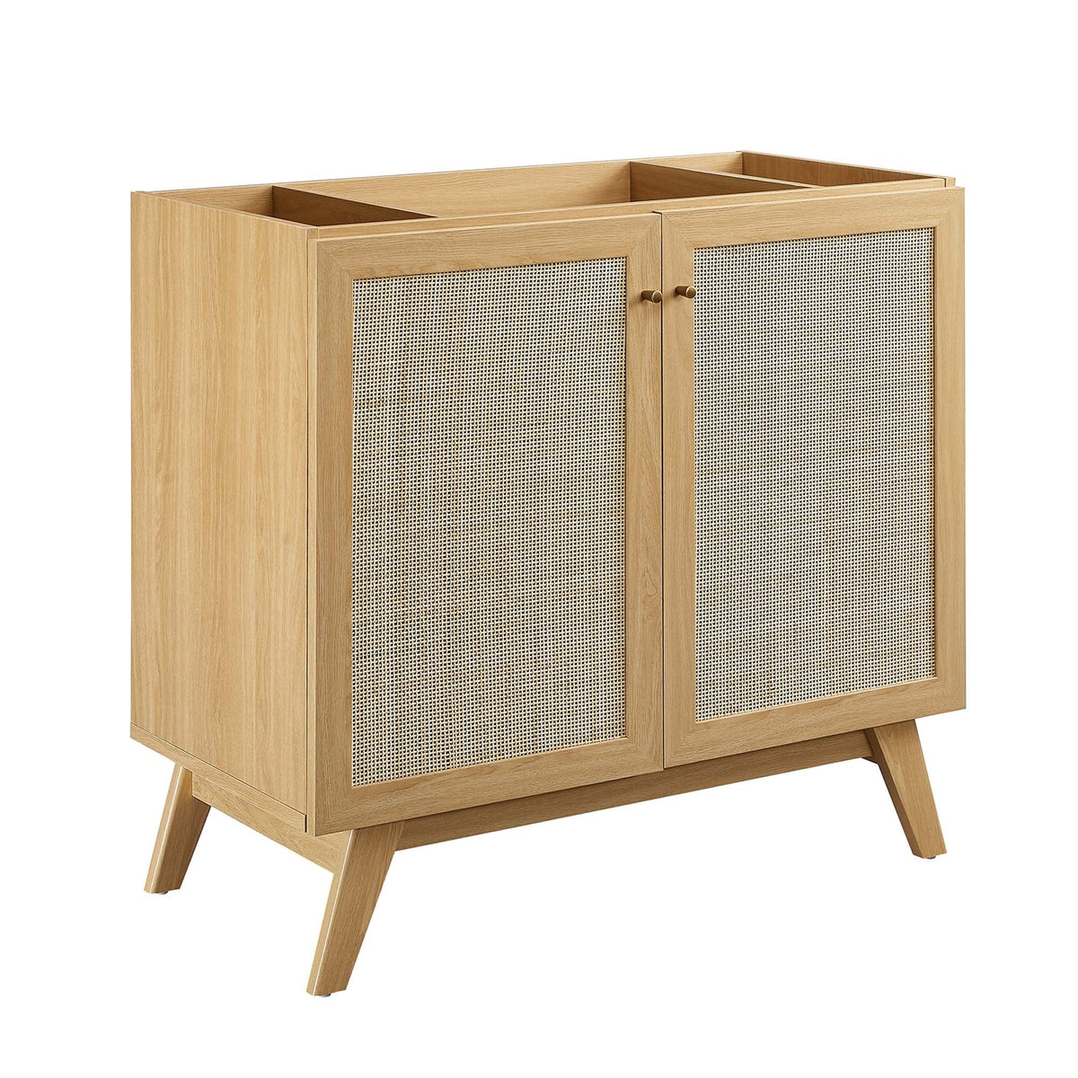 Soma 36" Bathroom Vanity by Modway - Oak White / Walnut White