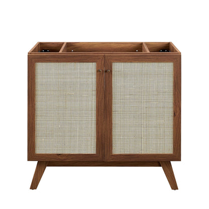 Soma 36" Bathroom Vanity by Modway - Oak White / Walnut White