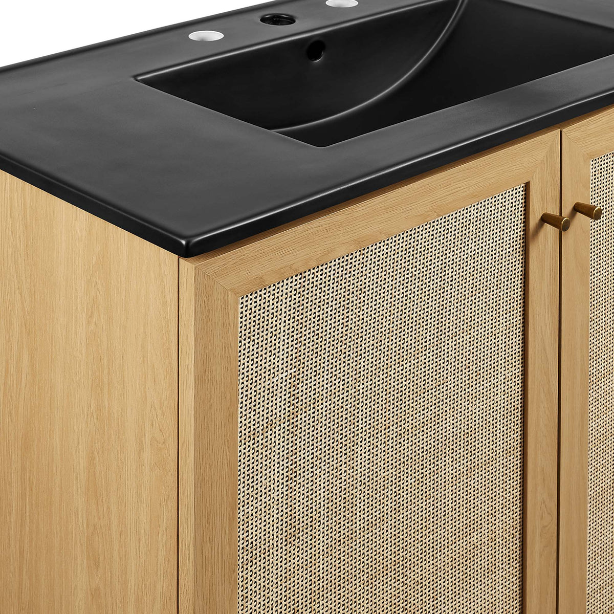 Soma 36" Bathroom Vanity by Modway - Oak Black / Walnut Black