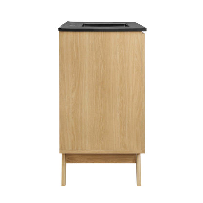 Soma 36" Bathroom Vanity by Modway - Oak Black / Walnut Black