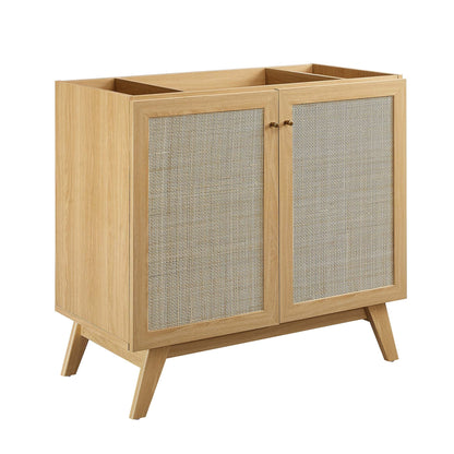 Soma 36" Bathroom Vanity by Modway - Oak Black / Walnut Black