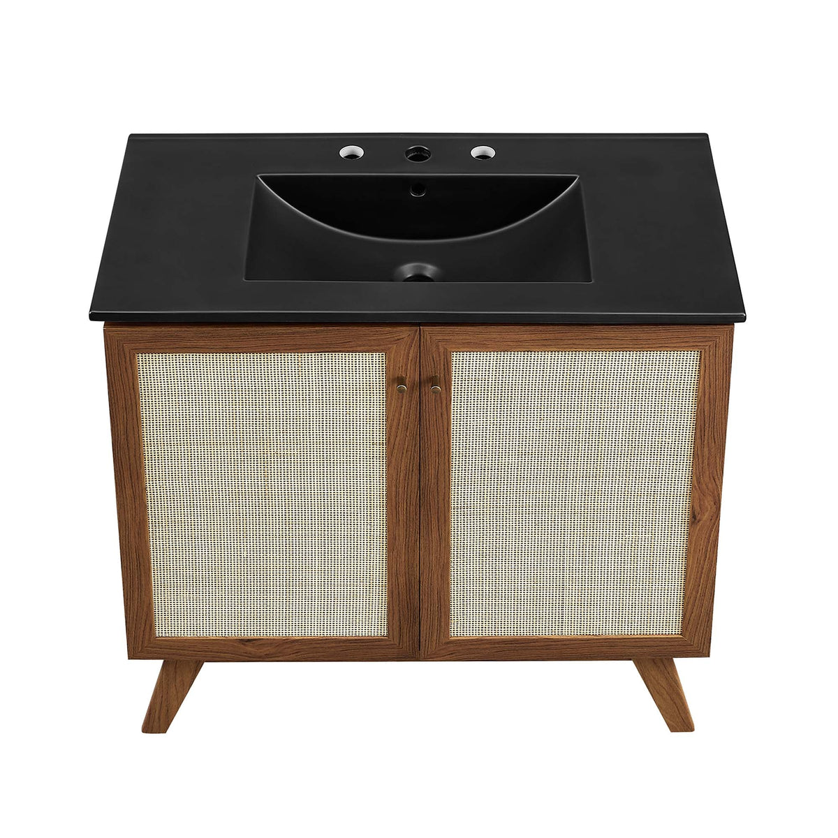 Soma 36" Bathroom Vanity by Modway - Oak Black / Walnut Black