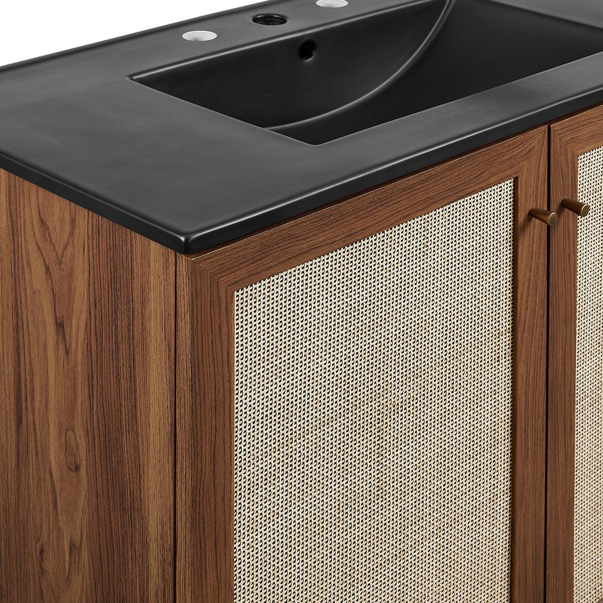 Soma 36" Bathroom Vanity by Modway - Oak Black / Walnut Black