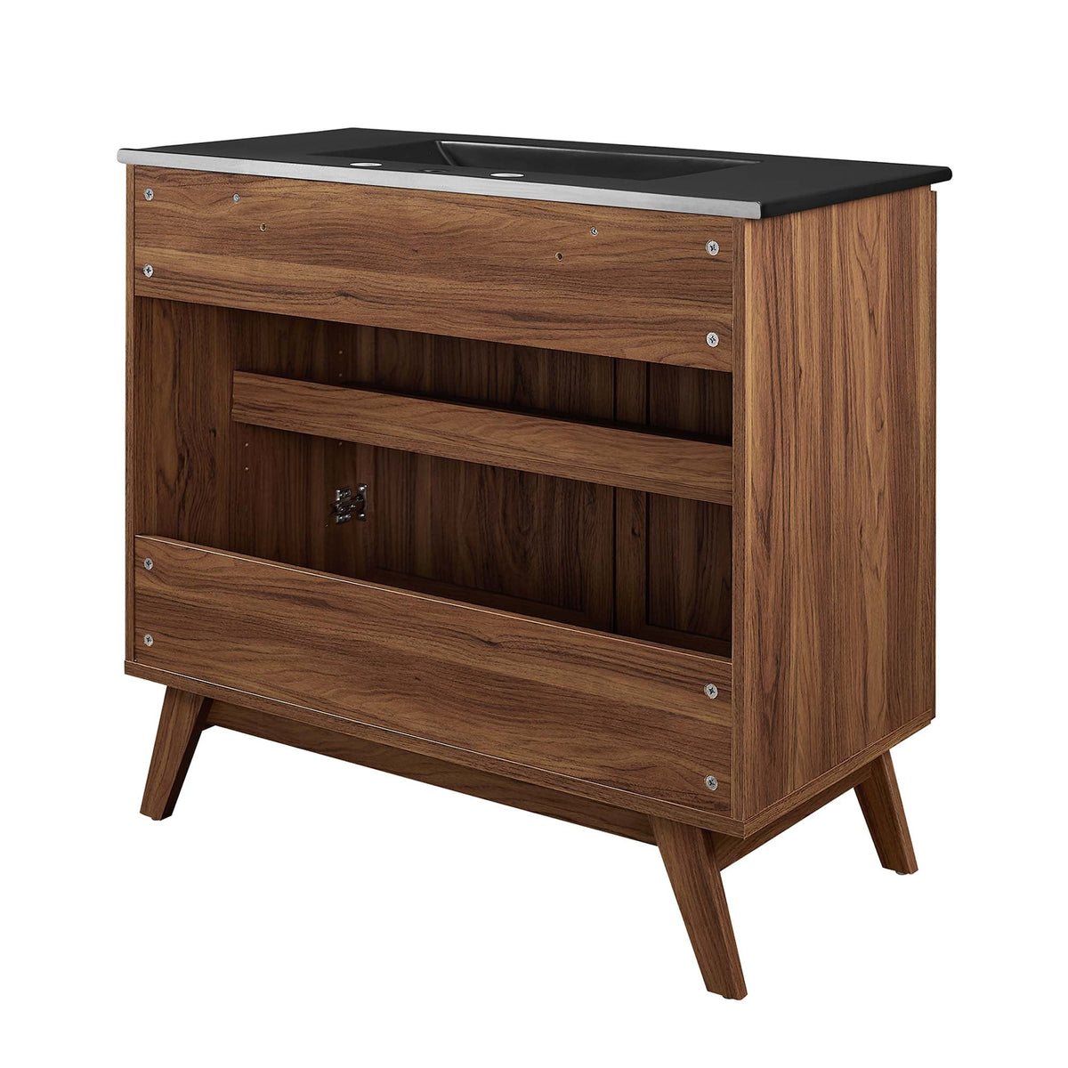 Soma 36" Bathroom Vanity by Modway - Oak Black / Walnut Black