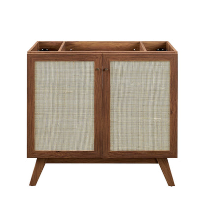 Soma 36" Bathroom Vanity by Modway - Oak Black / Walnut Black