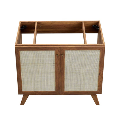 Soma 36" Bathroom Vanity by Modway - Oak Black / Walnut Black