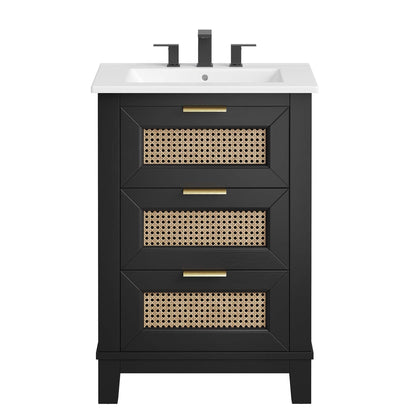 Dixie 24" Solid Wood Bathroom Vanity by Modway