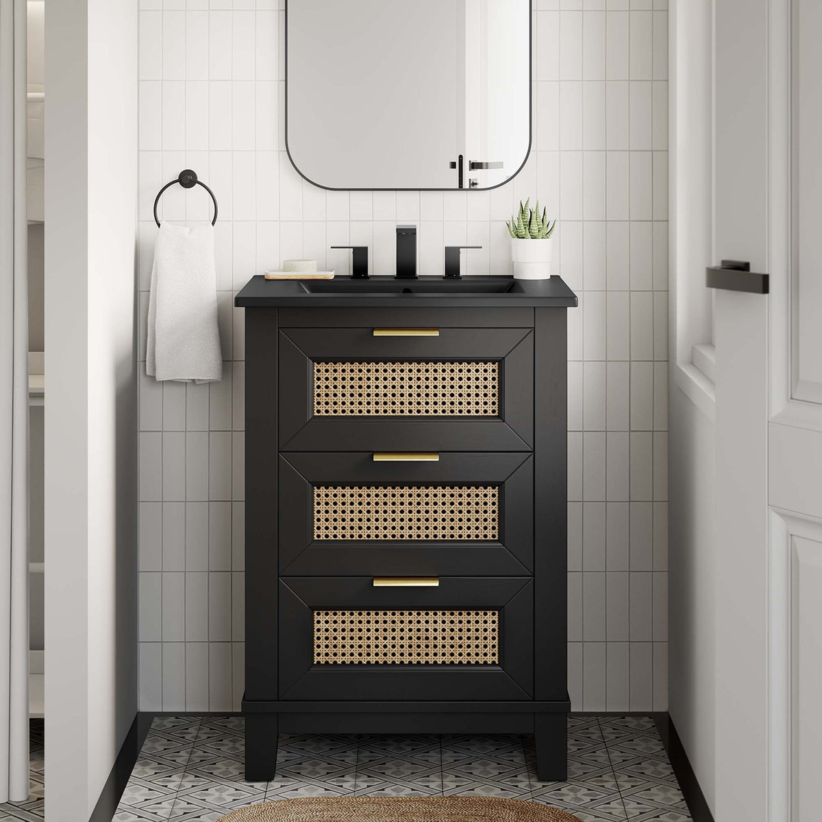 Dixie 24" Solid Wood Bathroom Vanity Cabinet by Modway