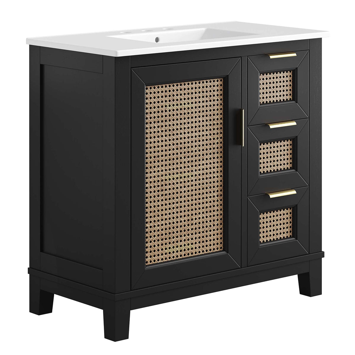 Dixie 36" Solid Wood Bathroom Vanity Cabinet by Modway - EEI-6725