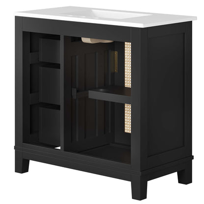 Dixie 36" Solid Wood Bathroom Vanity Cabinet by Modway - EEI-6725